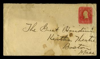 Envelope adressed to Harry Houdini