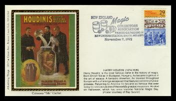 "Houdini's Death Defying Mystery" Cachet Envelope