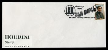 Envelope postmarked International Brotherhood of Magicians, San Diego, CA