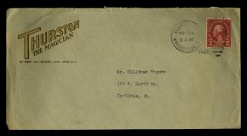 Envelope addressed to Mr. William Wagner by Thurston