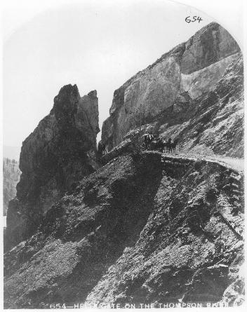 Hells Gate, on the Thompson River, BC, 1871