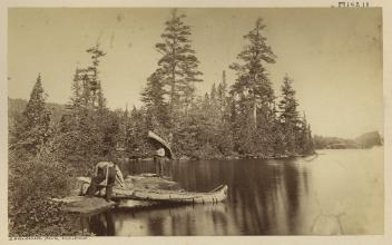 Landing at a Portage on Sixteen Island Lake, QC, 1860-1865