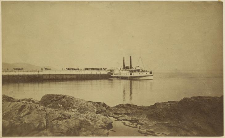 Le vapeur « Magnet » au quai de La Malbaie, QC, 1867 ?