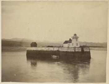 Lighthouse and Wharf, Baie St. Paul, QC, about 1870