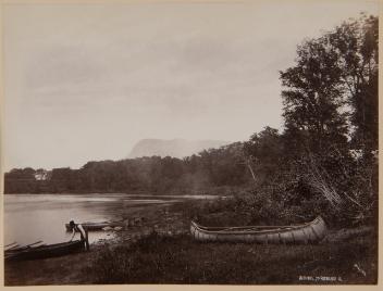 Beloeil depuis la rivière Richelieu, QC, vers 1865