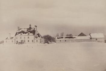 Saint Gabriel Farm, Village of Saint Gabriel (now Pointe-Saint-Charles), near Montreal, QC, about 1865