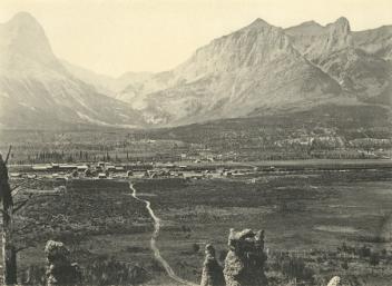 Bow River Valley, at Canmore, AB, 1892