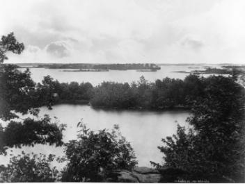 On Lake of 1000 Islands, QC(?), about 1870