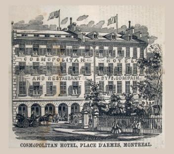 COSMOPOLITAN HOTEL, PLACE D'ARMES, MONTREAL.