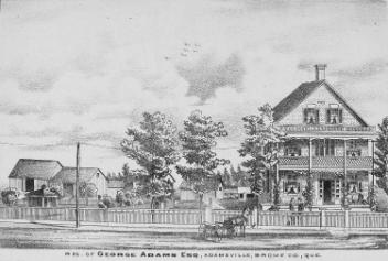 Résidence de M. George Adams, comté de Brome, Québec