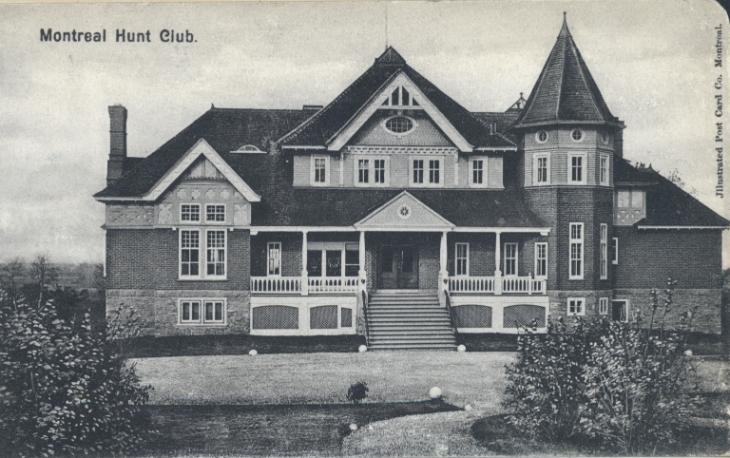 Montreal Hunt Club, chemin de la Côte-Sainte-Catherine, Côte-des-Neiges, Montréal, QC, vers 1910