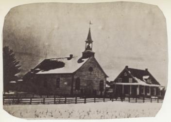 Église, Sainte-Clothilde-de-Horton, QC, copie réalisée vers 1890