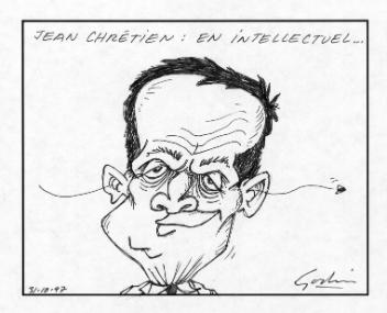 Jean Chrétien: en intellectuel...
