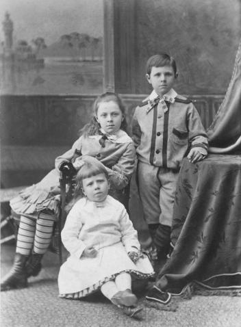 Three children, Boston, MA, about 1879