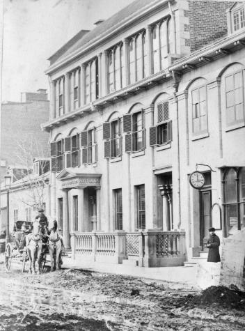 William Notman's photographic studio, Bleury Street, Montreal, QC, 1866