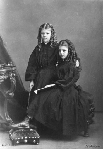 Misses Georgie and Maggie Brydges, Montreal, QC, 1868