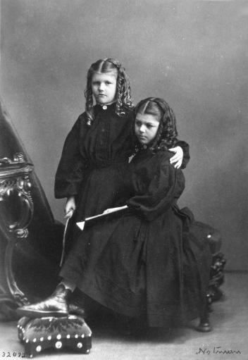Misses Georgie and Maggie Brydges, Montreal, QC, 1868