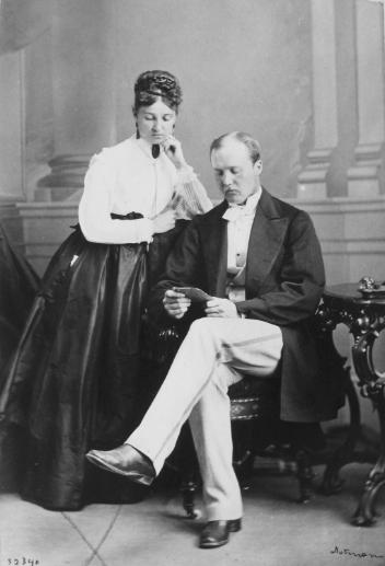 Dr J. W. Rolph et une dame, Montréal, QC, 1868