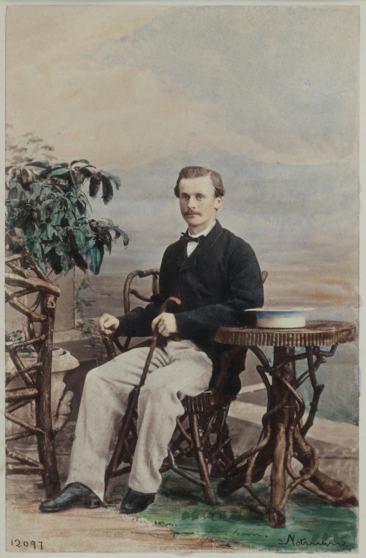 John Thomas Molson, Montreal, QC, painted photograph, 1864