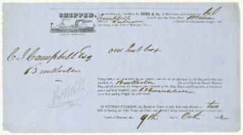 Goods shipped by Gibb & Co. of Montreal to C. J. Campbell in Brockville