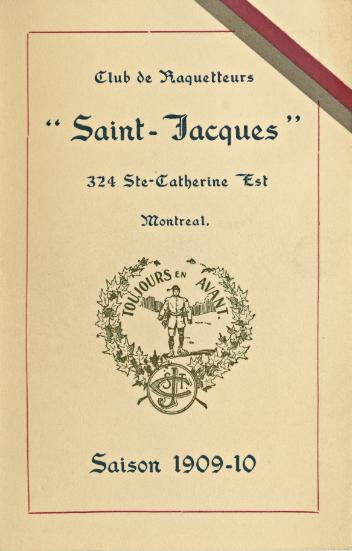 Saint-Jacques snowshoers’ club, 1909-1910 season