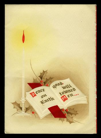 Christmas card from Mrs. Harry Houdini