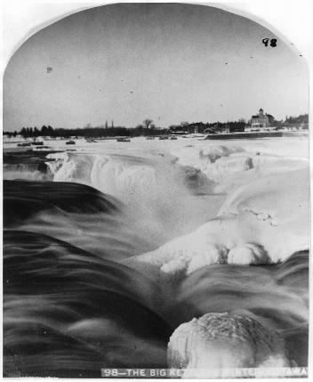 La Grosse Chaudière en hiver, chutes de la Chaudière, Ottawa, Ont., 1870