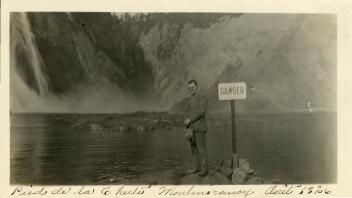 Joseph Hercule Martin at Montmorency Falls, Quebec City, QC, 1926