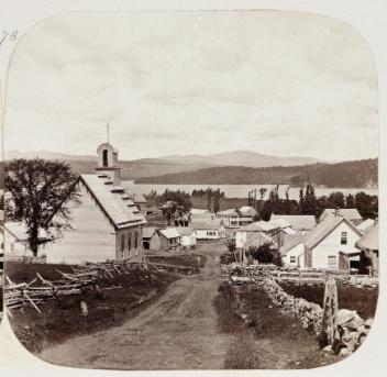 Georgeville, Lake Memphremagog, QC, about 1860