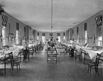 Salle commune "M", Hôpital général de Montréal, Montréal, QC, 1910