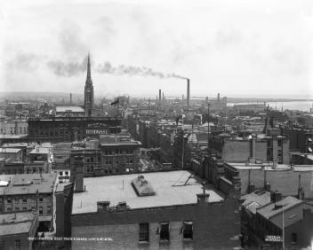 Looking east from Canada Life Building, Toronto, ON, 1897