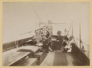 La famille Molson à bord du « Nooya », QC, vers 1885