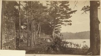 Lac du Moulin, mont Saint-Bruno, QC, vers 1870