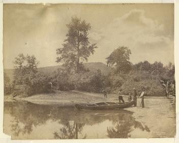 Sur la rivière Ristigouche, QC-N.B., vers 1870
