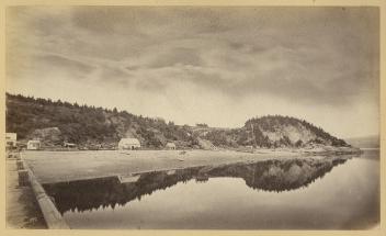 Saint Irénée Beach and Cap Blanc, Murray Bay, QC, about 1870