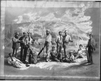 Équipe de cricket des Gentlemen of England, Montréal, QC, photographie composite, 1872
