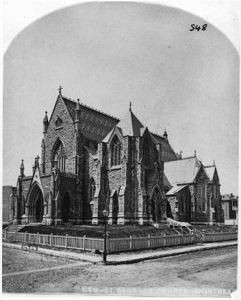 Église St. George, rue Peel, Montréal, QC, 1873