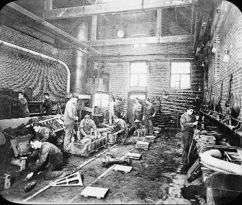Fonderie, aile Workman, Université McGill, Montréal, QC, vers 1901