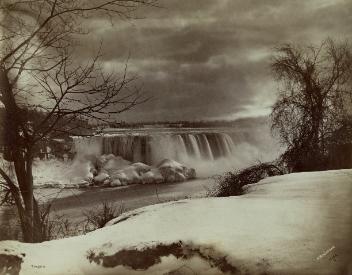 Chutes Niagara depuis l'Ontario, avant 1873