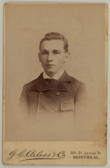 Portrait d’un homme non identifié, Montréal, Québec, 1888-1907