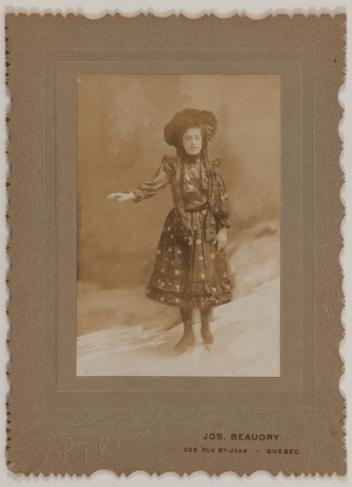 Portrait of an unidentified woman, Quebec City, Quebec, 1891-1901