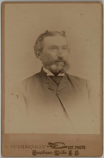 Portrait of an unidentified man, Berthierville, Quebec, 1890-1895