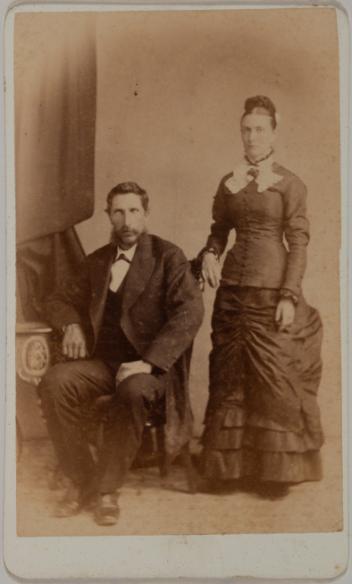 Portrait of an unidentified couple, Montreal, Quebec, 1866-1882