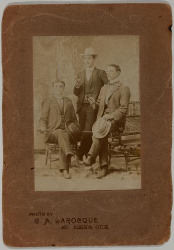 Joseph Daumais, Alfred Dupuis et Joseph Choquette, Saint-Jean, Québec, 1895-1910