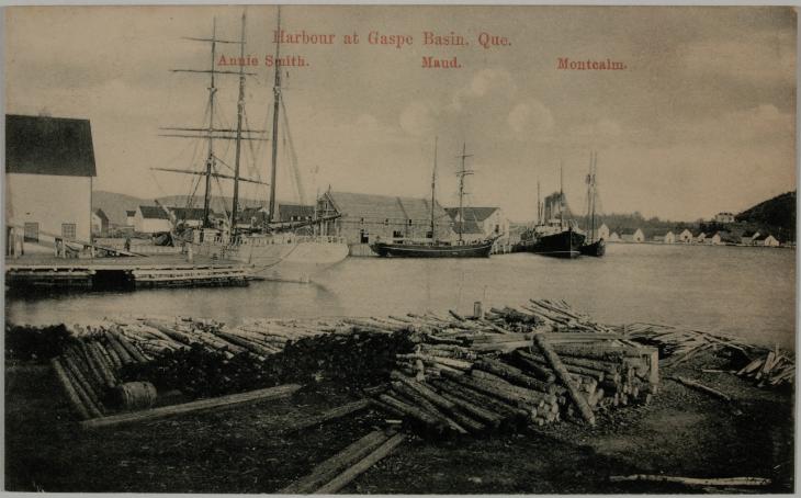Port au bassin de Gaspé, Québec, 1904-1933