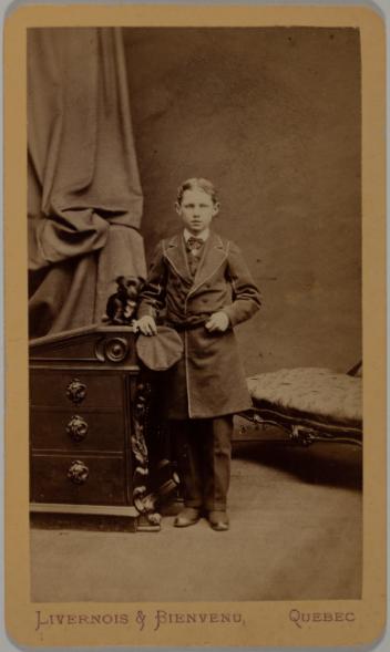 Portrait d’un garçon non identifié, Québec, Québec, 1866-1873