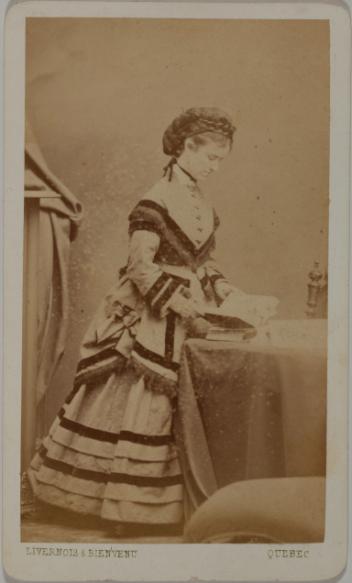 Portrait of an unidentified woman, Quebec City, Quebec, 1866-1873