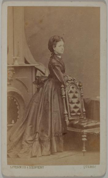 Portrait of an unidentified woman, Quebec City, Quebec, 1866-1873