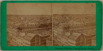 View of Montreal from the tower of Notre-Dame Basilica, Quebec, 1865-1895