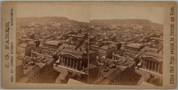 View of Montreal from the tower of Notre-Dame Basilica, Quebec, 1874-1884
